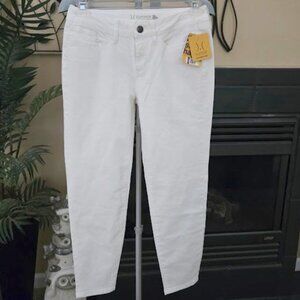 NWT Yummie by Heather Thomson sz 29 slimming white skimmer jeans